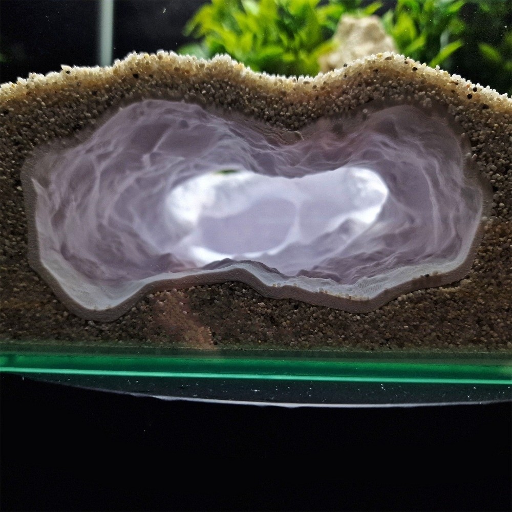 Aquarium Fish Reproduction - Neues hochsimuliertes Aquarium, 3D-gedruckter Reptilienunterstand, Aquariumdekoration,