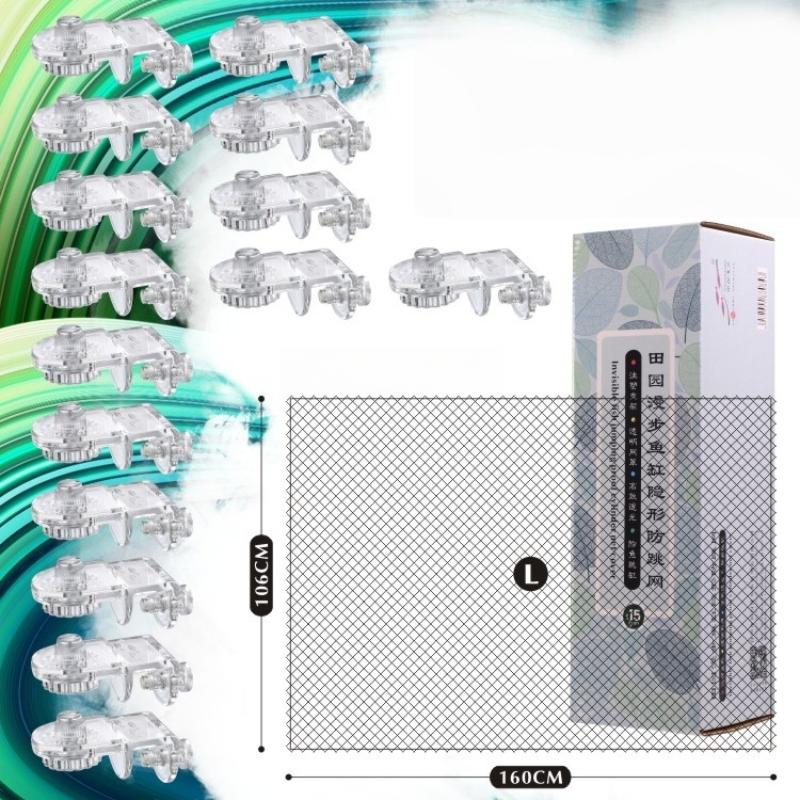 Aquarium Fish Jump Guard - 1 Stück Anti-Sprung-Sicherheitsnetz für Aquarien Fischbecken-Schutz