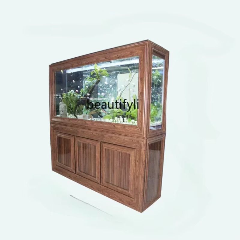 Live Fish Aquarium - Chinesisches Aquarium, großes Wohnzimmer, Aquarium, ökologische