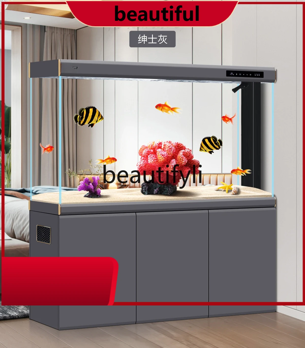 Aquarium Fishland - Aquarium großer Bodenfilter ultraweißes Aquarium intelligente