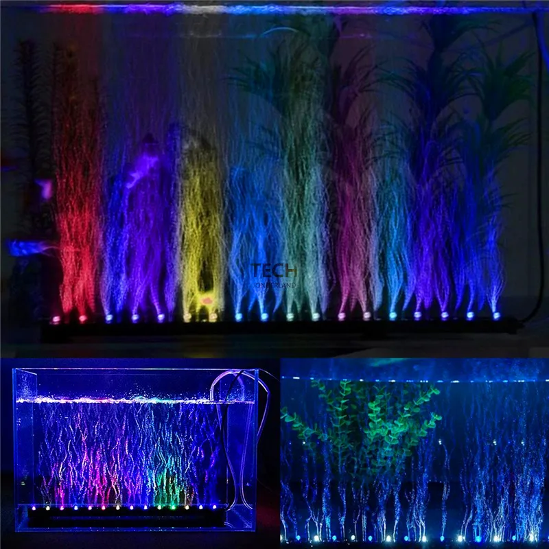 Aquarium Fish Lamp - Aquarium Aquarium Unterwasser Tauch Luftblase Farbwechsel