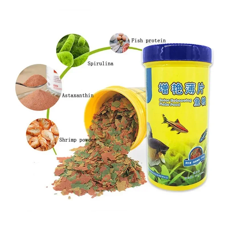 Fischfutter zum Färben und Auf – Fish Food Flake Bewertung und Preis