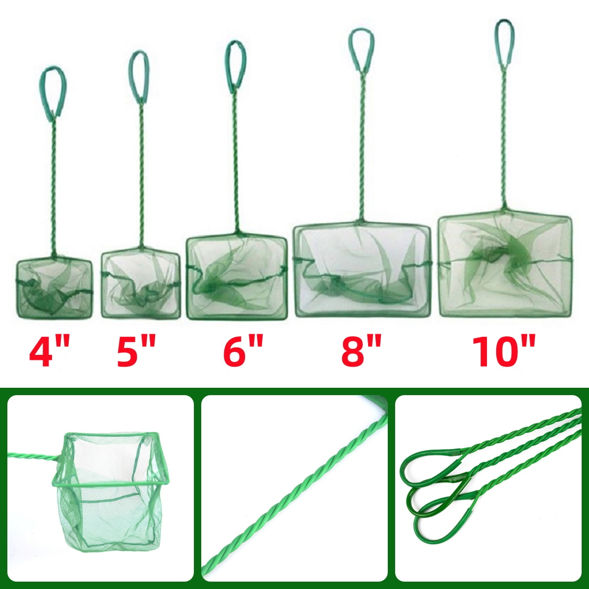 3 ~ 10 Zoll Tragbare Nylon Grü – Aquarium Fishland Bewertung und Preis